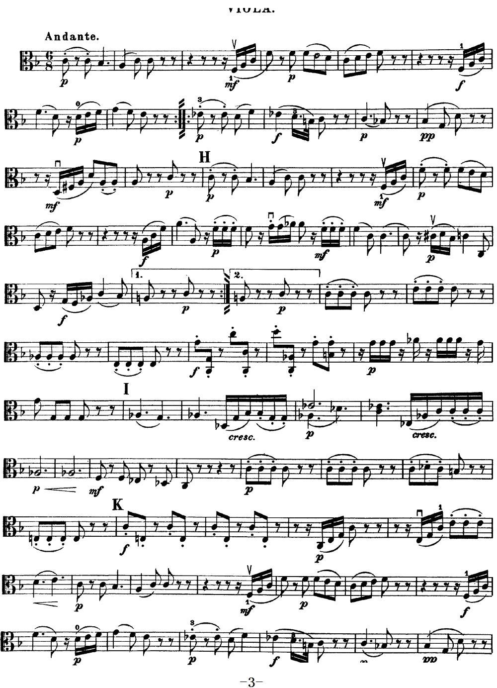 Mozart Quartet No 15 in D Minor K 421 Viola(ʮּ)3