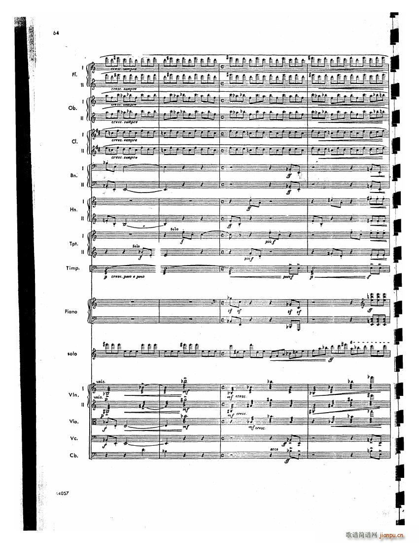 Barber op 14 Violin Concerto Score (V)23
