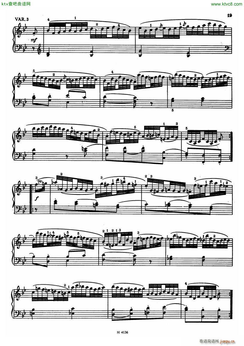 Czech piano variations from 18th century(V)17