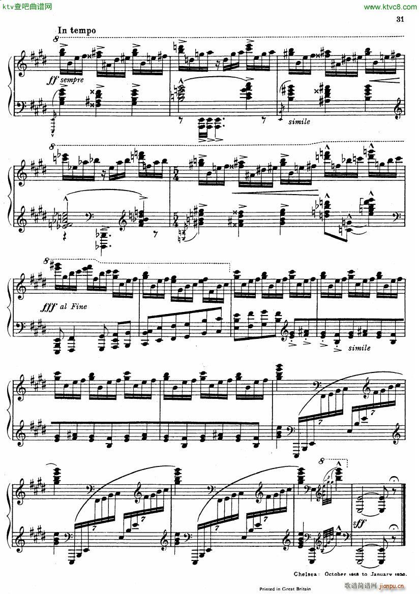 Ireland Piano Sonata(V)31