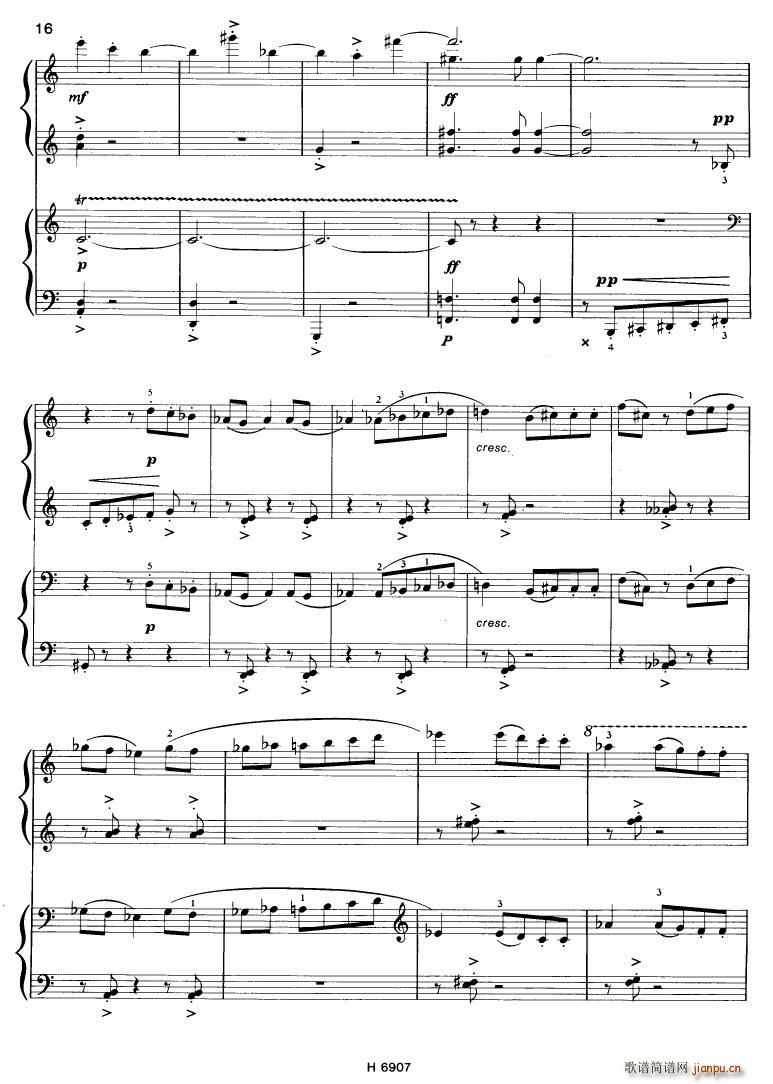 Barton Sonatina for 4 hands(V)16