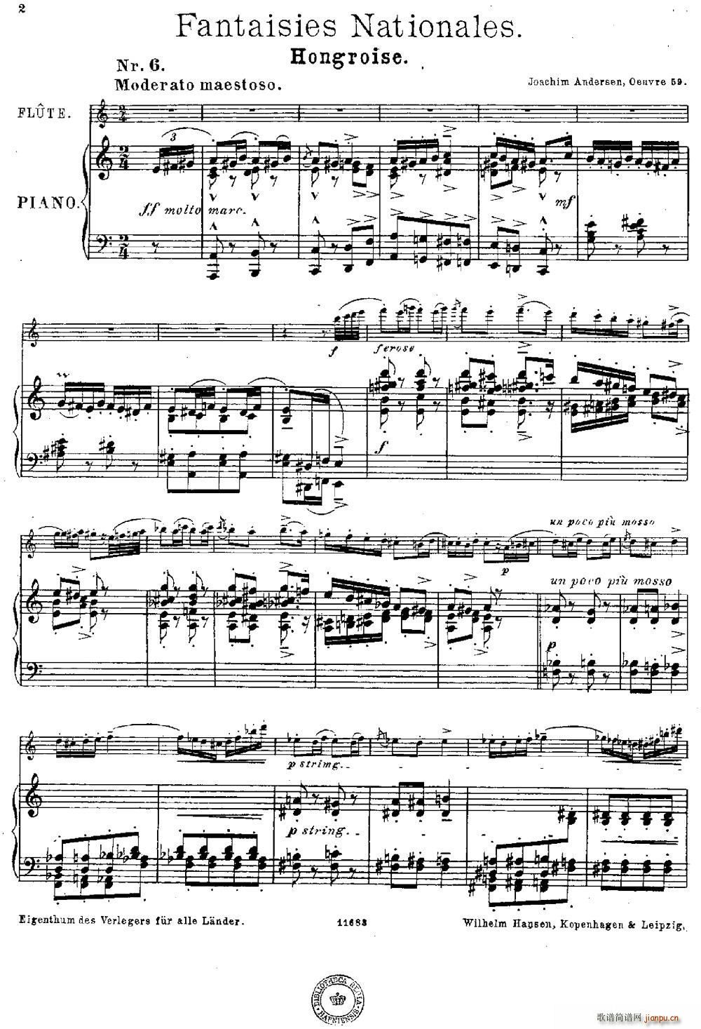 Fantaisies nationales Hongrois Op 59 No 6 L(chng) ٰ(V)1