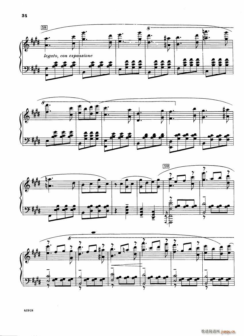 Barber op 28 Souvenirs piano solo(V)34