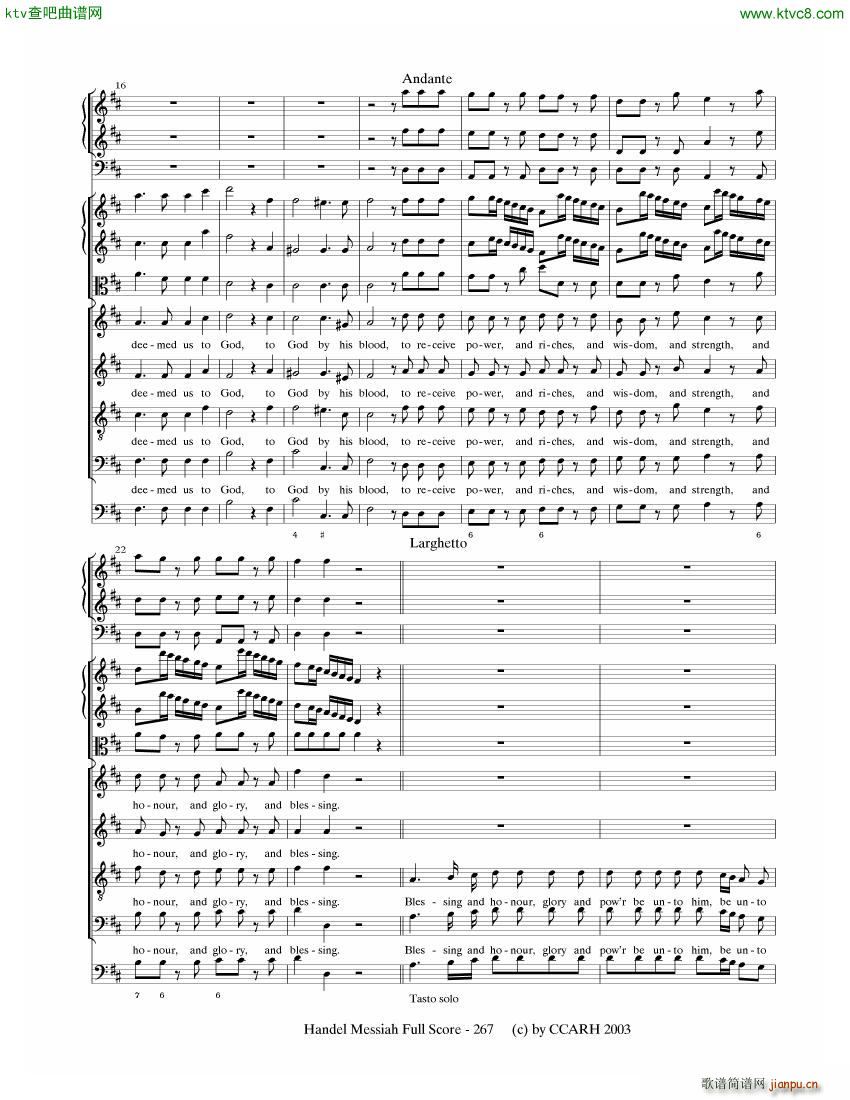 G F Handel Messiah Open Score (V)26