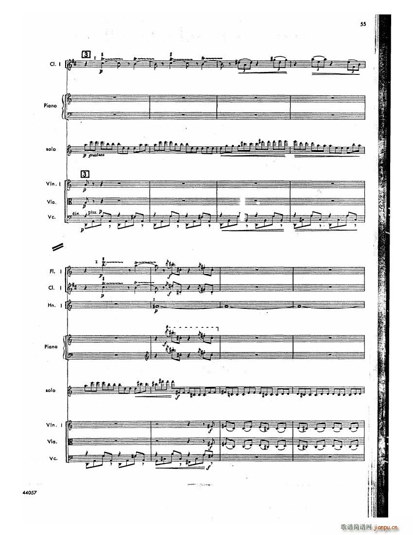Barber op 14 Violin Concerto Score (V)14