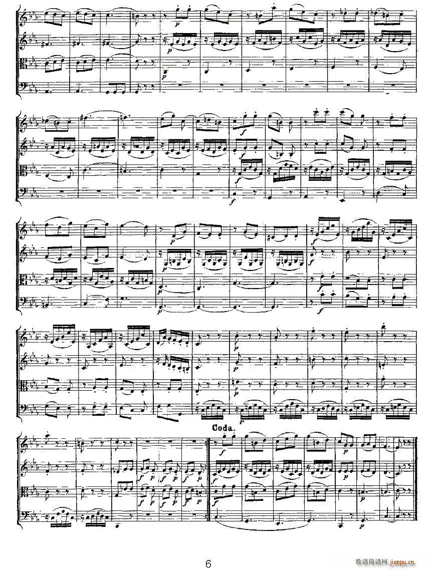 Quartet No 4 in C Major K 157 C{Ҙ(l )(V)6