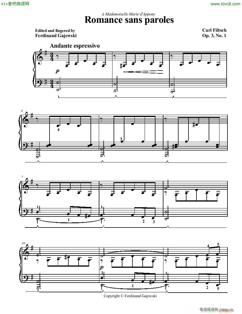 Fiiltsch Romance Sans Paroles(V)1