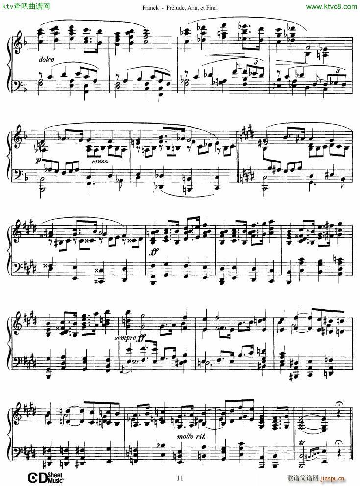 Franck Prlude Aria et Final(V)11