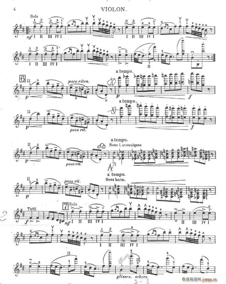 Bazzini op 25 La Ronde des Lutins violin(V)1