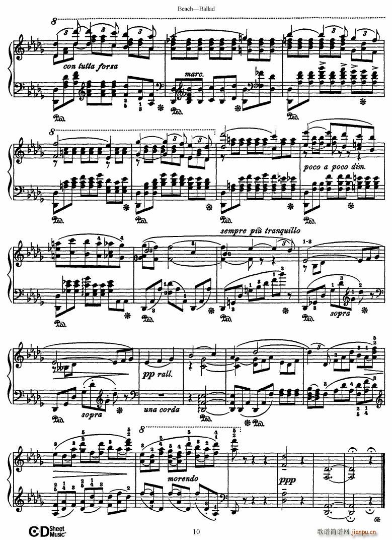 Beach Ballad in D flat major(V)10