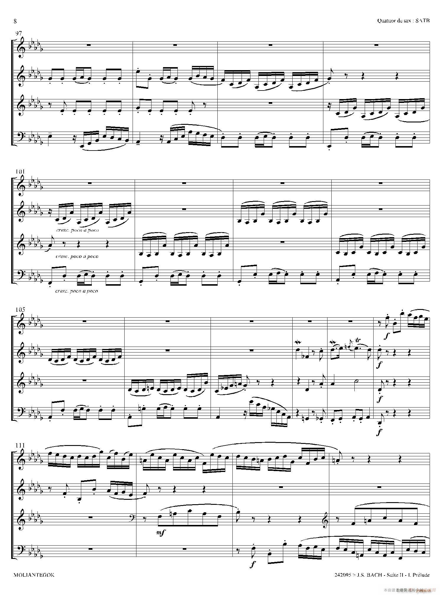 Suite anglaise No 2 BWV 807 M֮ ǰ (V)7