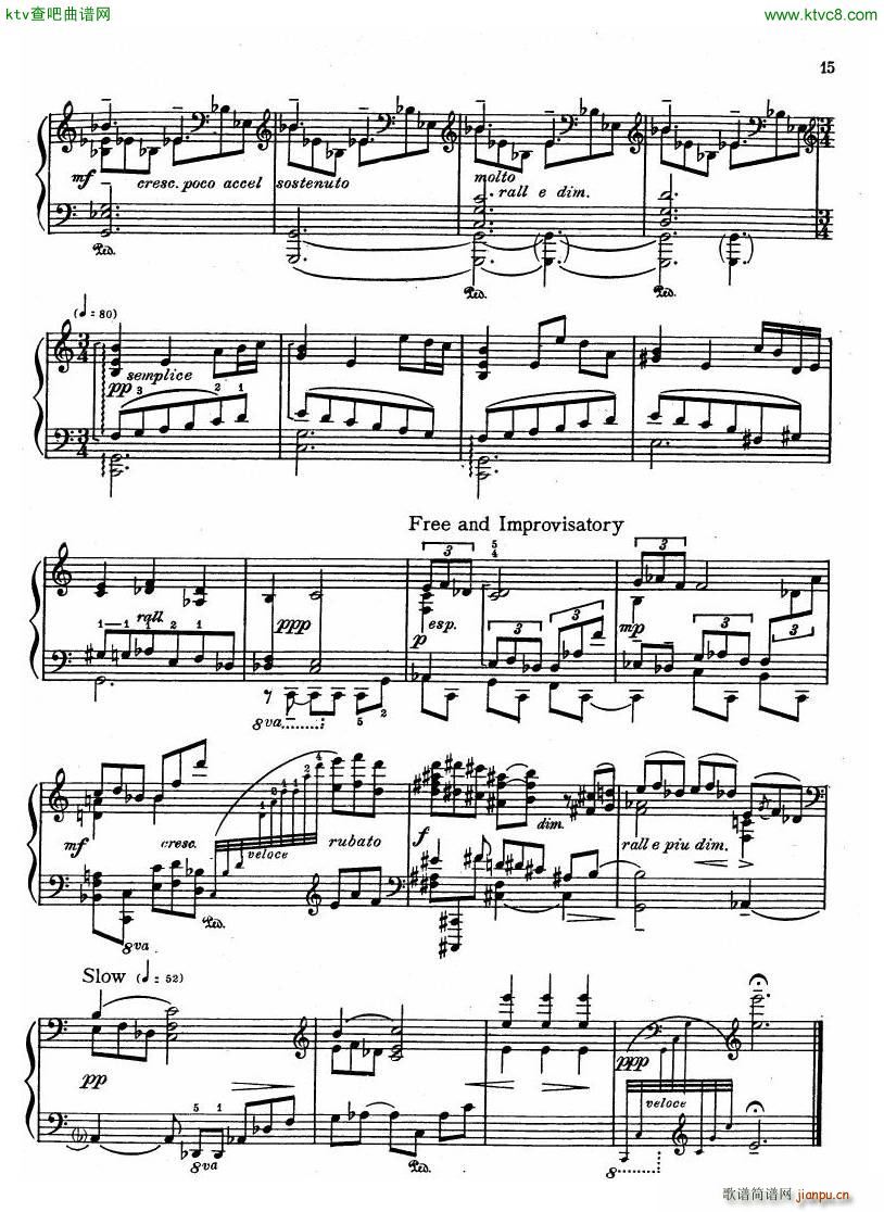 Chasins Three Chinese Pieces Narrative(V)14