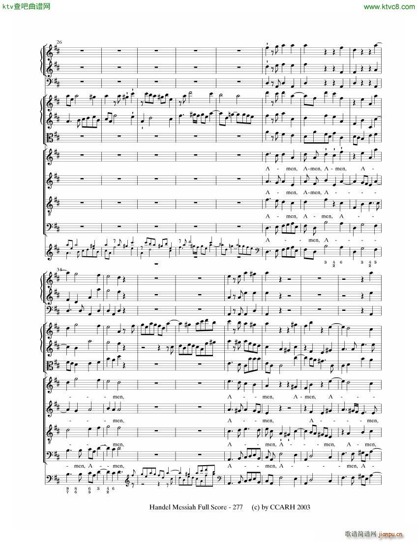 G F Handel Messiah Open Score (V)36