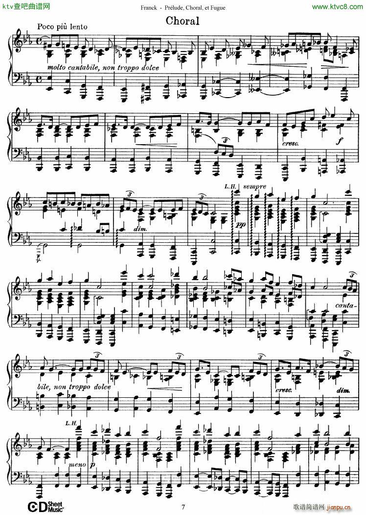 Franck Prlude Choral et Fugue(V)7