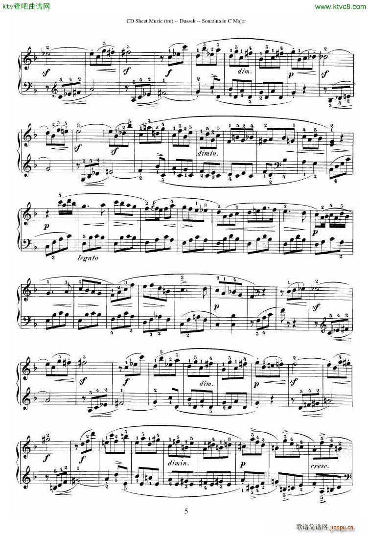 Dussek Sonatina in G Major(V)10