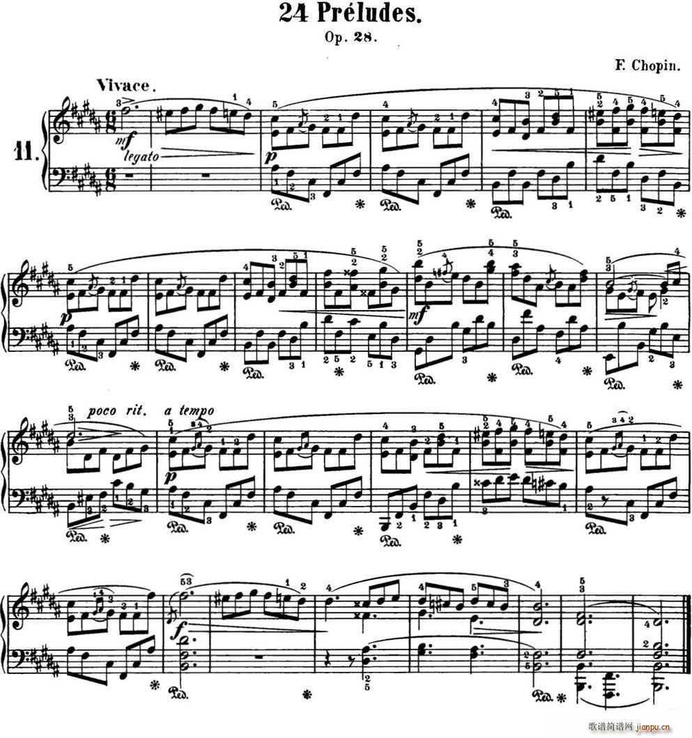 Ф 24ǰ Op 28 No 11 B{(V)1