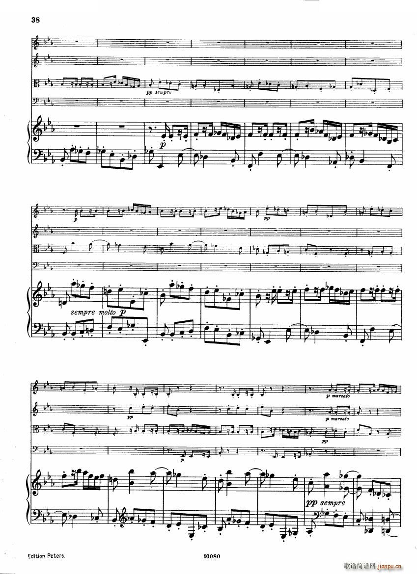 Brahms op 34 Piano Quintet f minor score һ(V)37