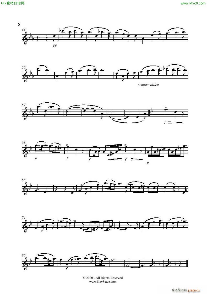 Gabriel Faur 1845 1924 Sicilienne Flute Piano(V)8