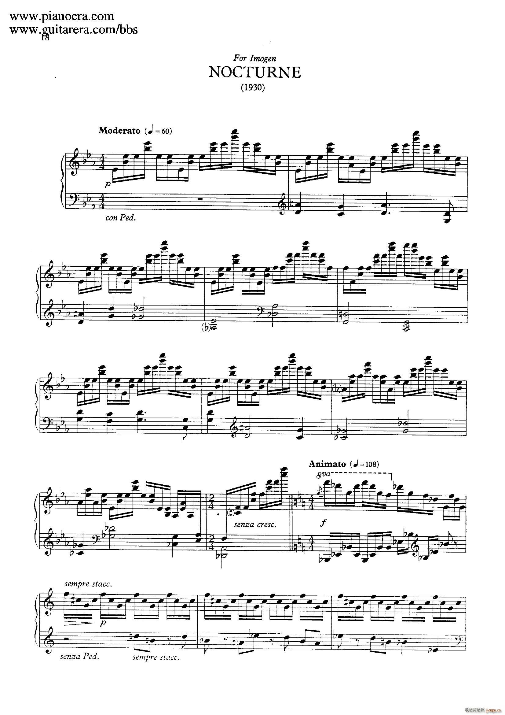 Two Pieces for Piano H 179 2Ʒ(V)1