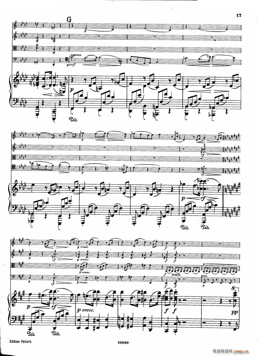 Brahms op 34 Piano Quintet f minor score һ(V)15