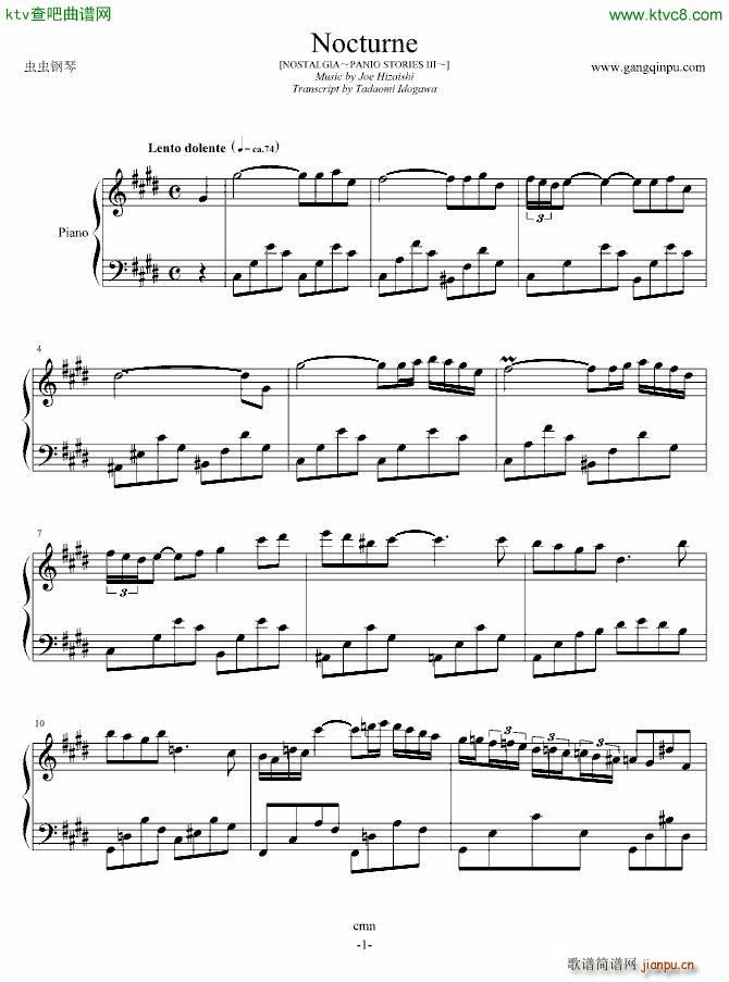 08 Nocturne Joe HISAISHI(V)1