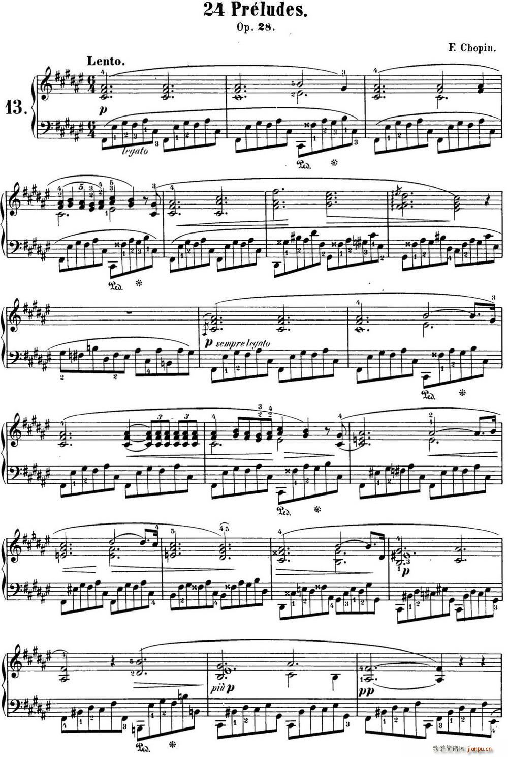 Ф 24ǰ Op 28 No 13 F{(V)1