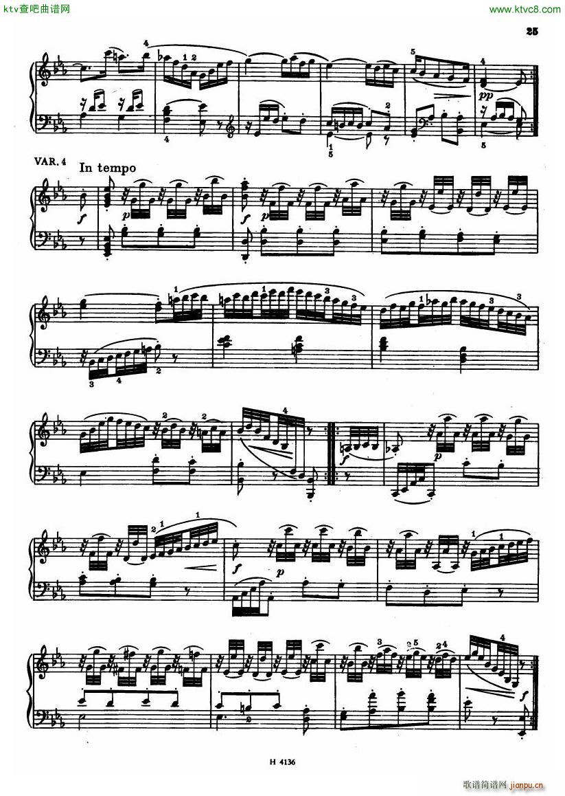 Czech piano variations from 18th century(V)23