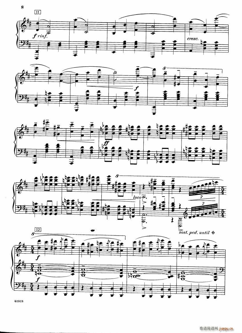 Barber op 28 Souvenirs piano solo(V)8