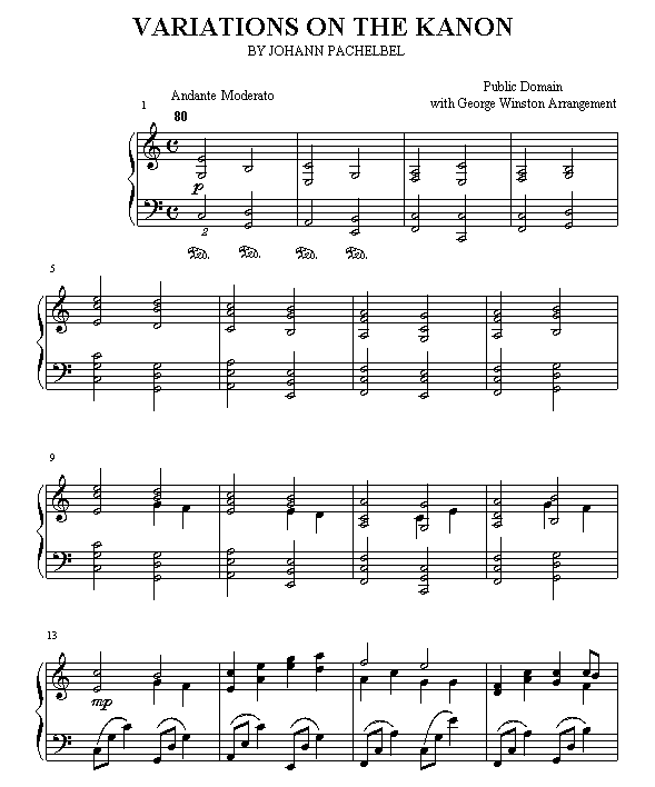 Kanon by Pachelbel(V)1