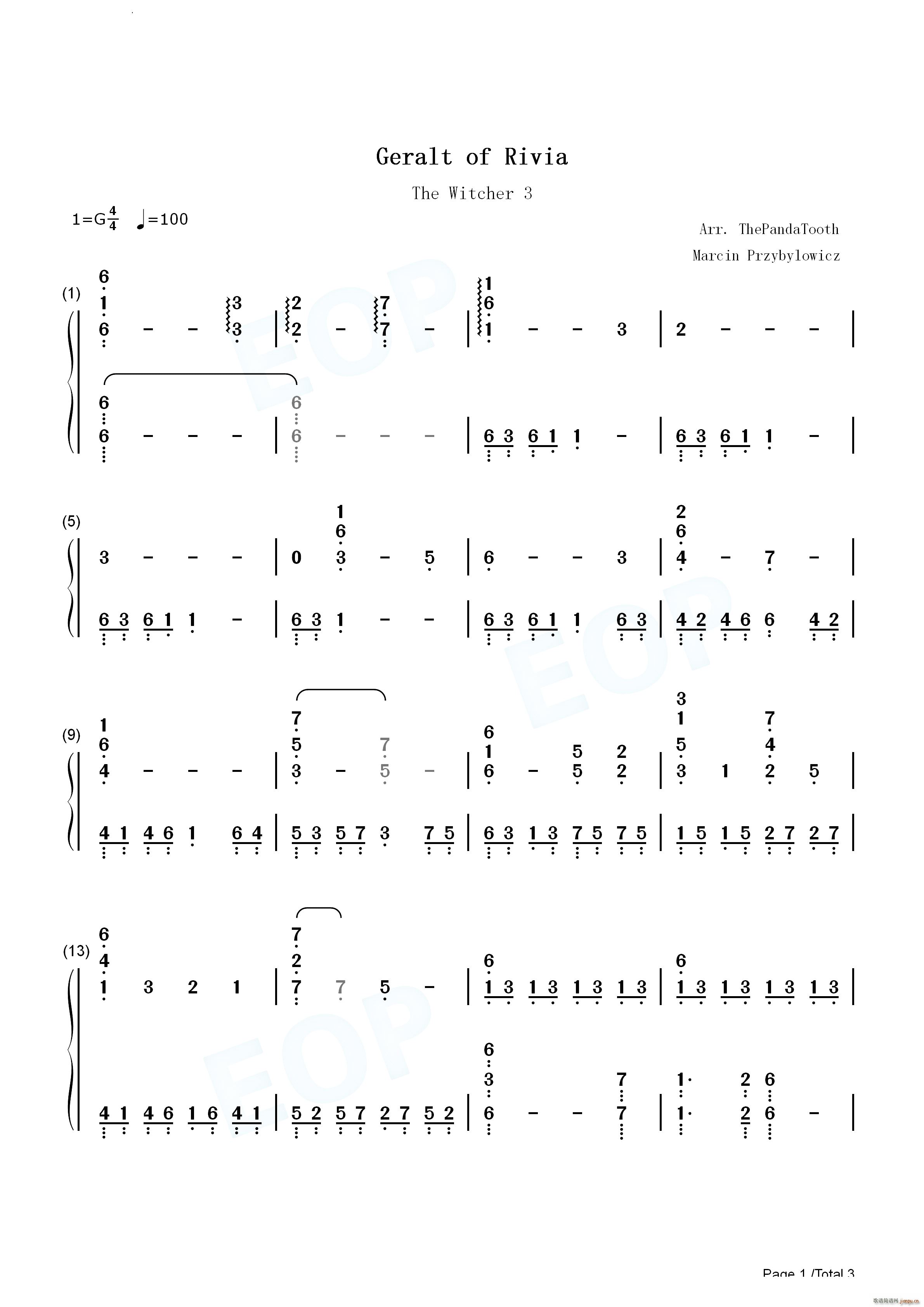 Geralt of Rivia ׎3 C(V)6