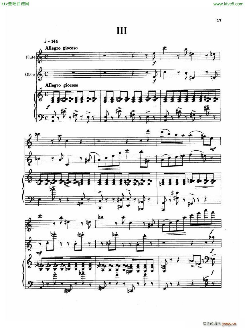 Madeleine Dring Trio For Flute Oboe And Piano(V)27