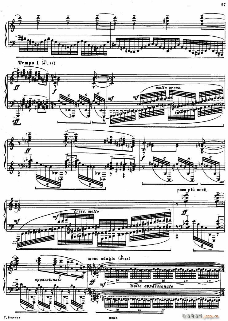 Bartok SZ 41 Deux Elegies op 8b(V)14