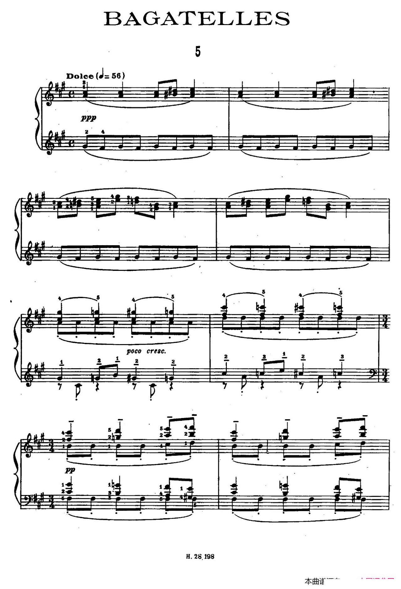 Ten Bagatelles Op 5 10��СƷ 5 ��fС�{(ʮ�ּ�����)1