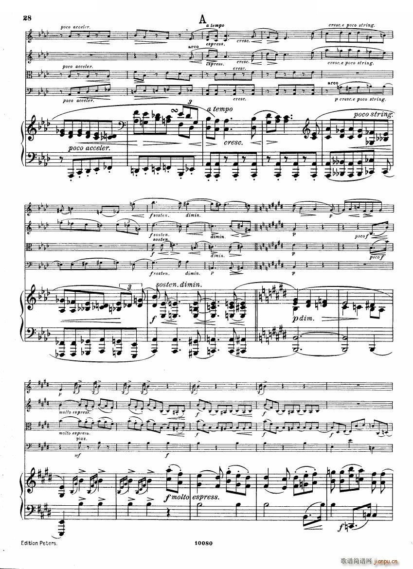Brahms op 34 Piano Quintet f minor score һ(V)27