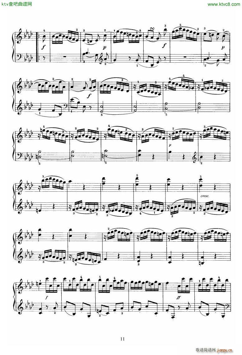 Piano Sonata No 46 in Ab(V)11