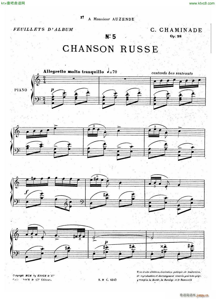 chaminade six feuillets 2(V)8