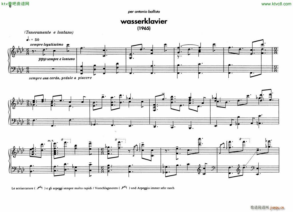 Berio 6 Encores for Piano(V)6