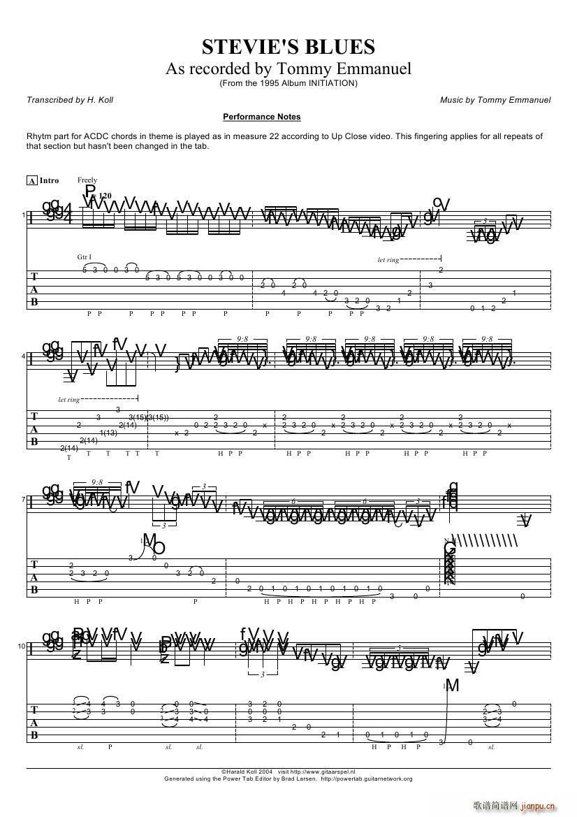 tommy emmanuel stevies blues ָ(V)1