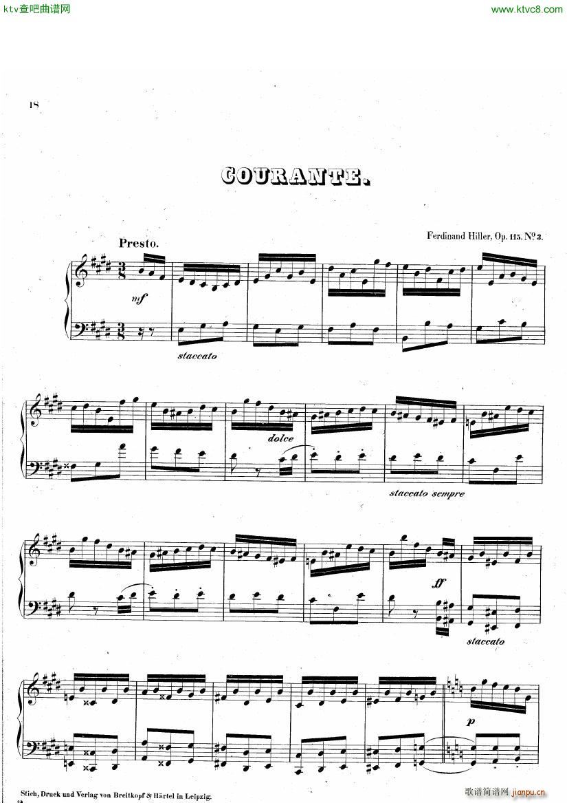 hiller 115 gavotte sarabande courante(V)16