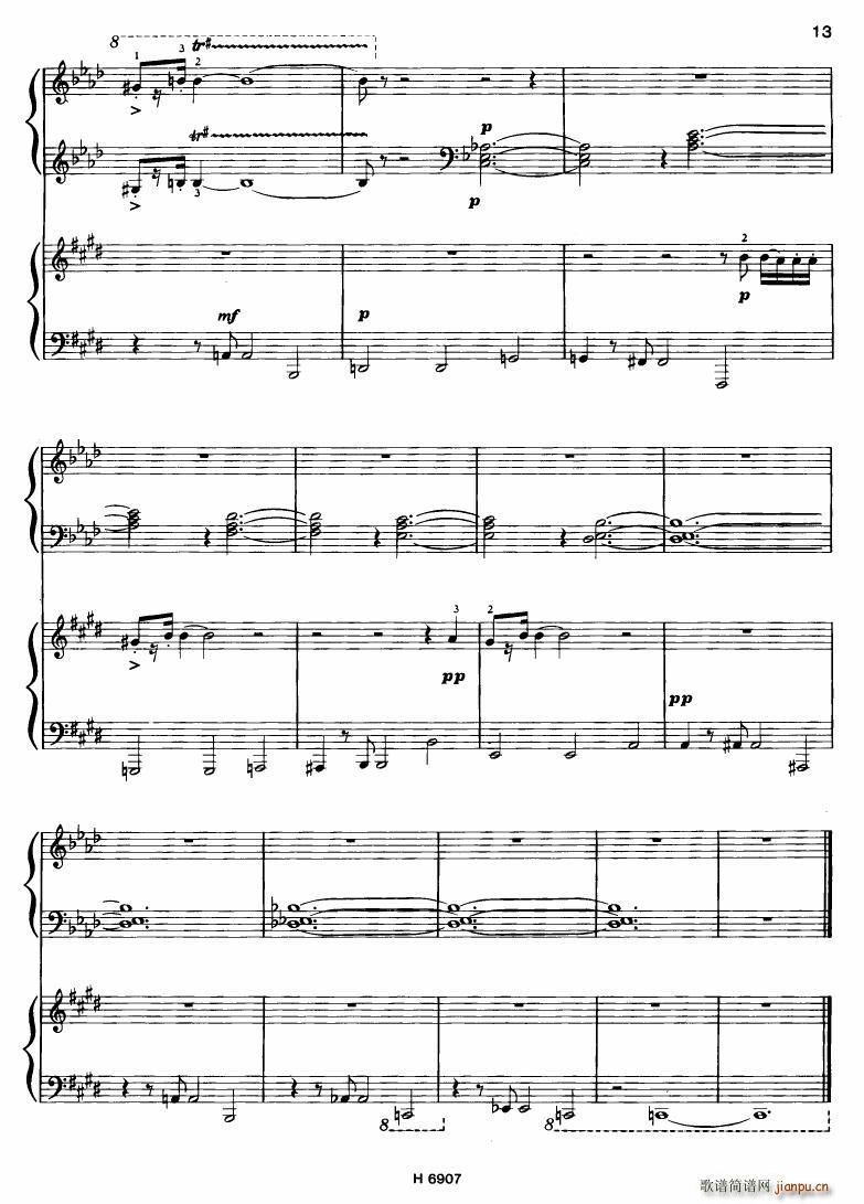 Barton Sonatina for 4 hands(V)13