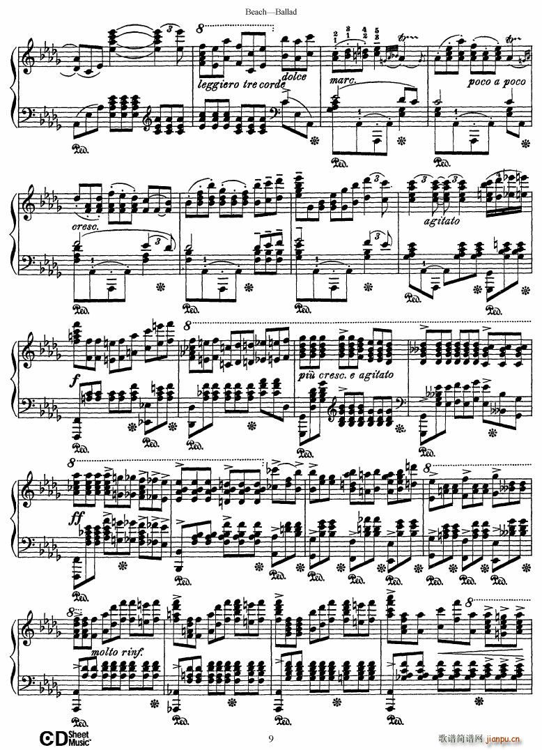 Beach Ballad in D flat major(V)9