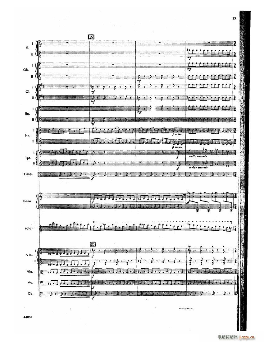 Barber op 14 Violin Concerto Score (V)36
