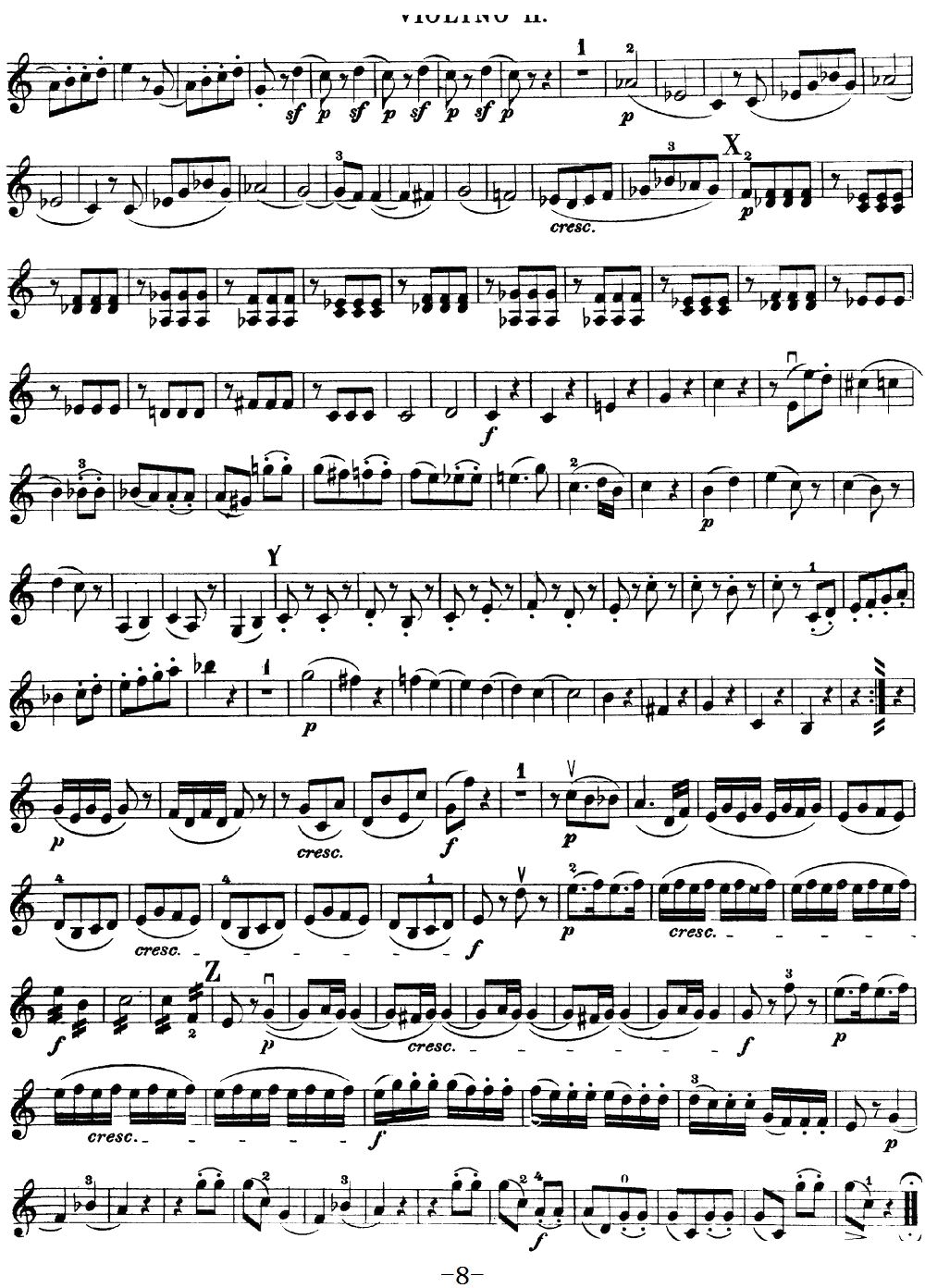 Mozart Quartet No 19 in C Major K 465 Violin 2(ʮּ)8