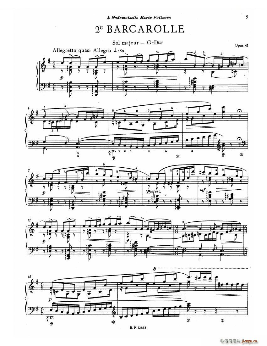 Faure 13 Barcarolle(V)11