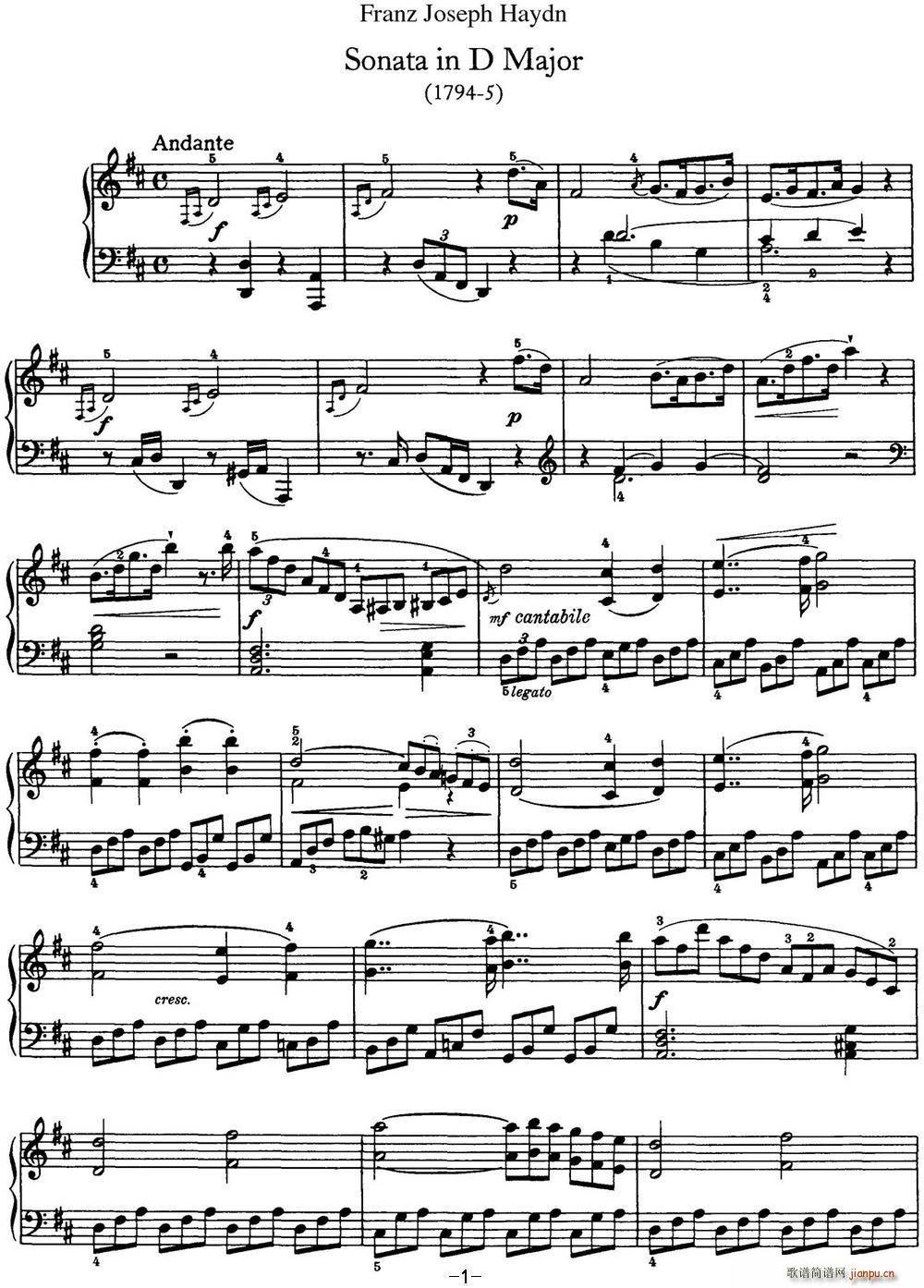 D Q Hob XVI 51 in D major(V)1