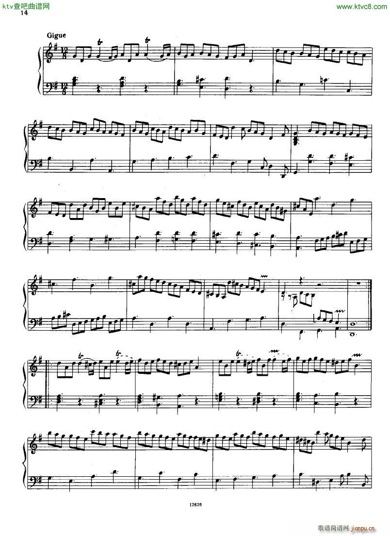 H ndel 1 Suiten for Piano Book 2(V)12