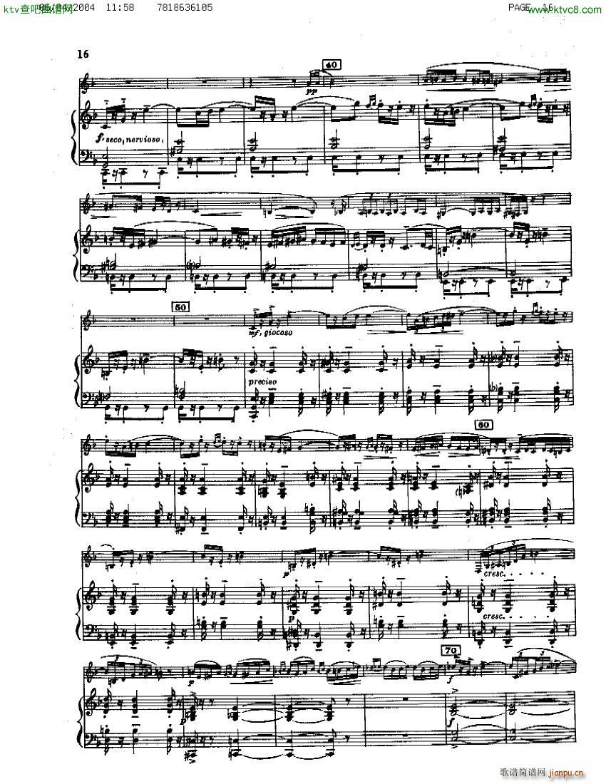 Guastavino Sonata Para Clarinete Y Piano(V)16