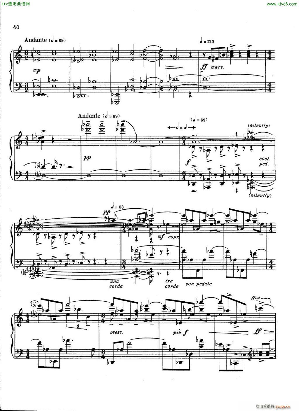 Carter Piano Sonata(V)40