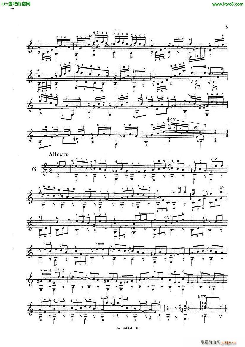 Mauro Giuliani Le Papillon op 50(V)3