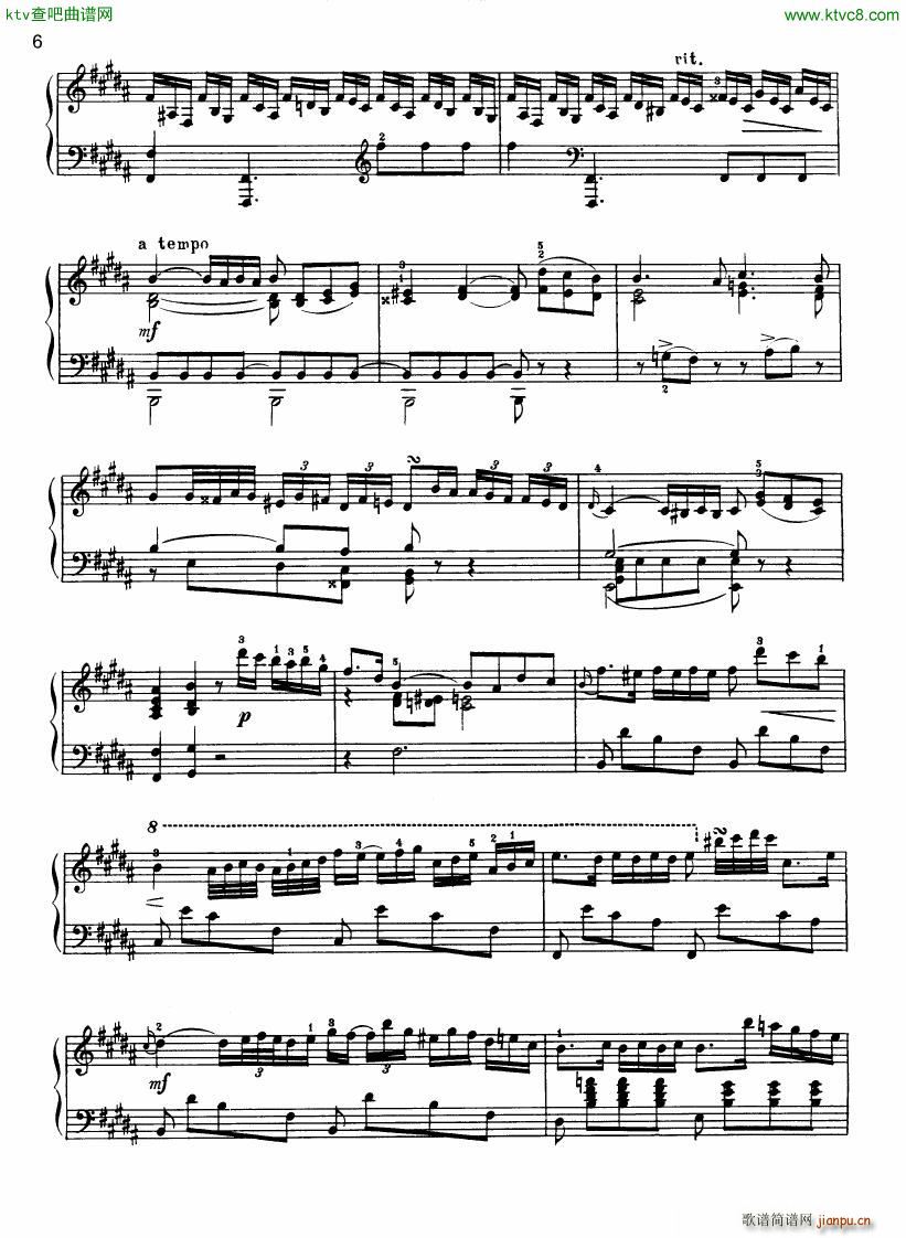 Field Sonata no4 b major(V)6